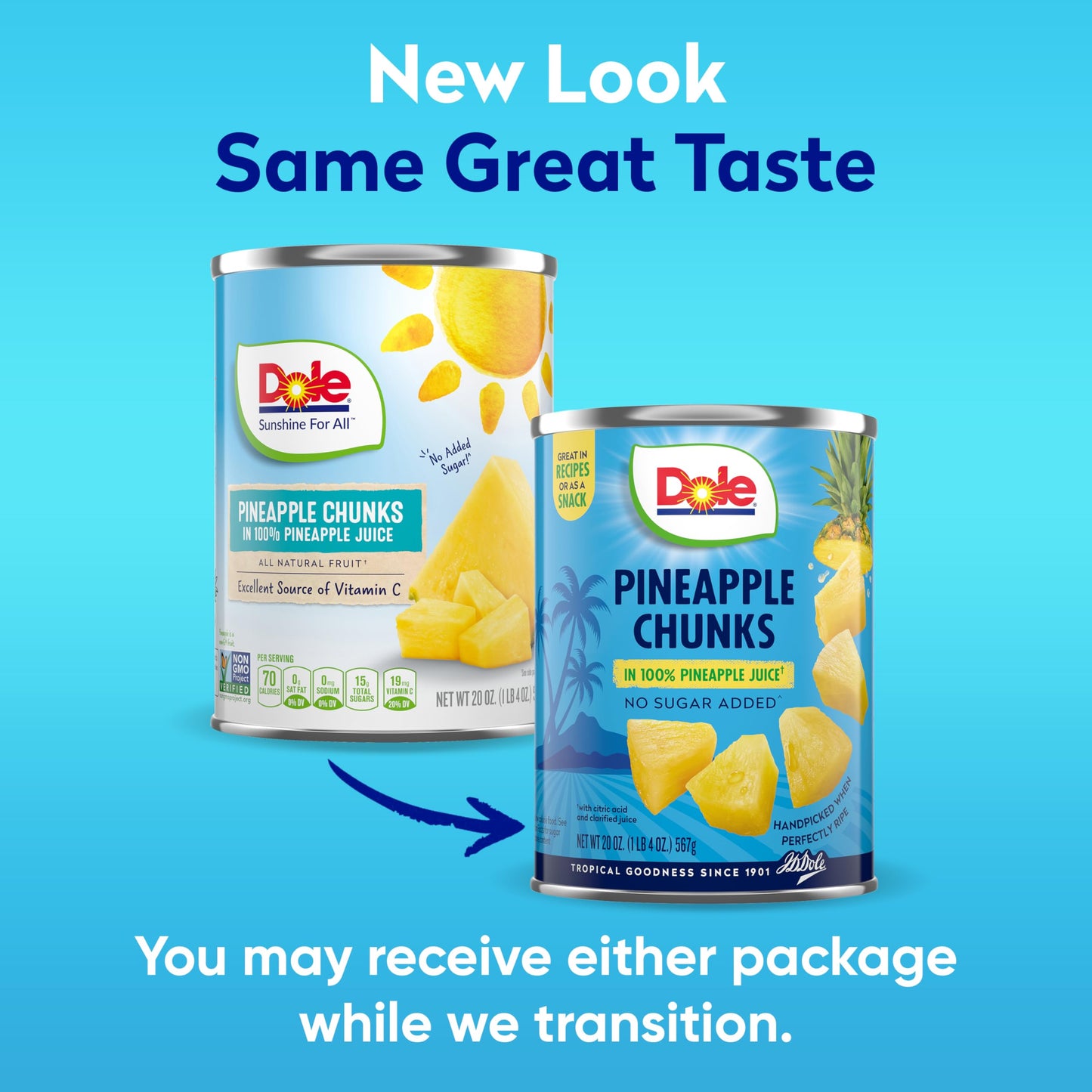 Dole, Pineapple Chunk, 20 Ounce