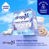 Dropps Fabric Softener Pods, Lavender Meadow (32 Count) - Laundry Softener For Soft & Fluffy Fabrics | Liquid Softener & Dryer Sheet Alternative |