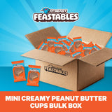 MrBeast Feastables Peanut Butter Cups Milk Chocolate, 2lb Box, Bite Size