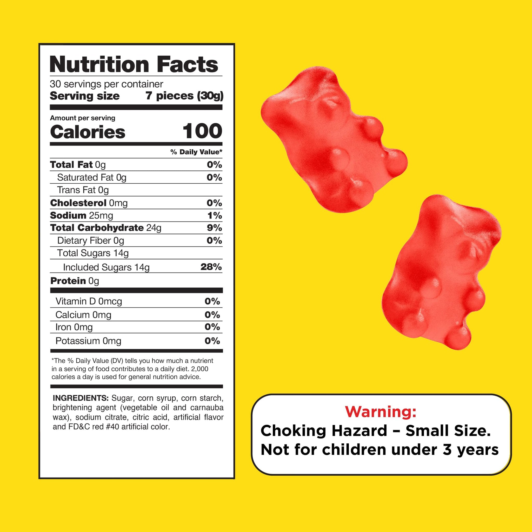 Cinnamon Bears Gummy Candy - 2 Pound Bag - Red Cinnamon Candy with Bold Heat - Chewy Candy for Spicy Gummi Bears Fans - Gelatin Free Gummies
