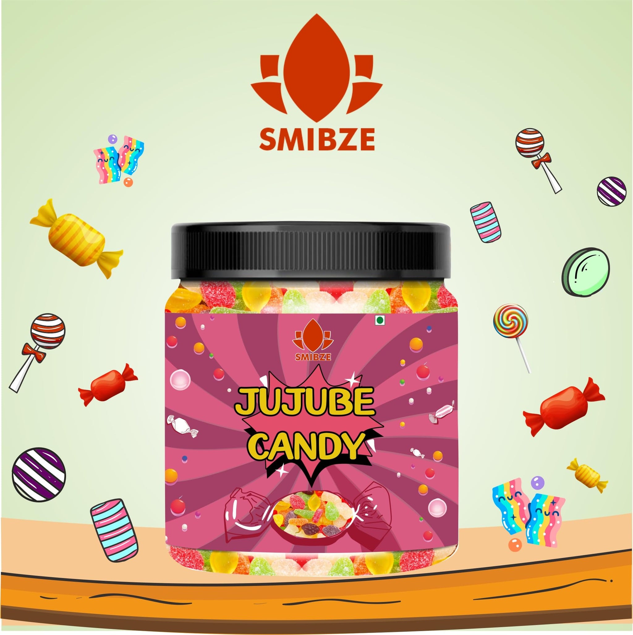 SMIBZE Natural Jujube Candy 100 GM (Pack of 1) SMIBZE