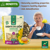 Hanan Dandelion Root Tea Loose Leaf - 100% Natural Diente de León Herbal Tea from Peru, Caffeine-Free Infusion for Digestive Support, Detox, Dried
