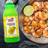 Badia Lemon Juice, 32 fl oz - Natural Citrus Flavor for Cooking, Baking, and Refreshing Beverages