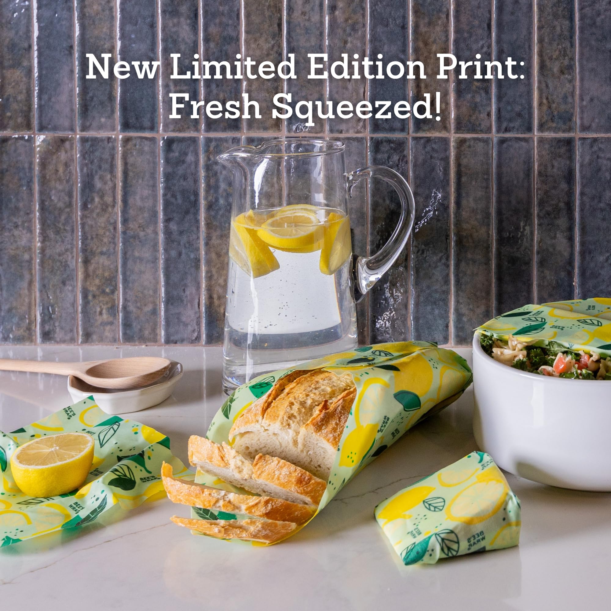 Bee's Wrap - Limited Edition - Beeswax Wraps for Bread - Beeswax Bread Wrap for Sourdough & Bread Storage - Plastic Free Made in USA Reusable Natural