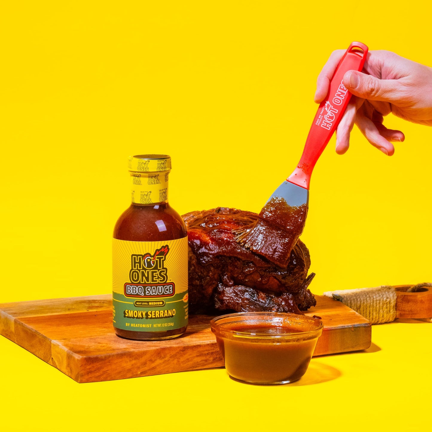Hot Ones BBQ Sauce Trio - Variety Pack - Gift Set - Original, Smoked Serrano, Caribbean