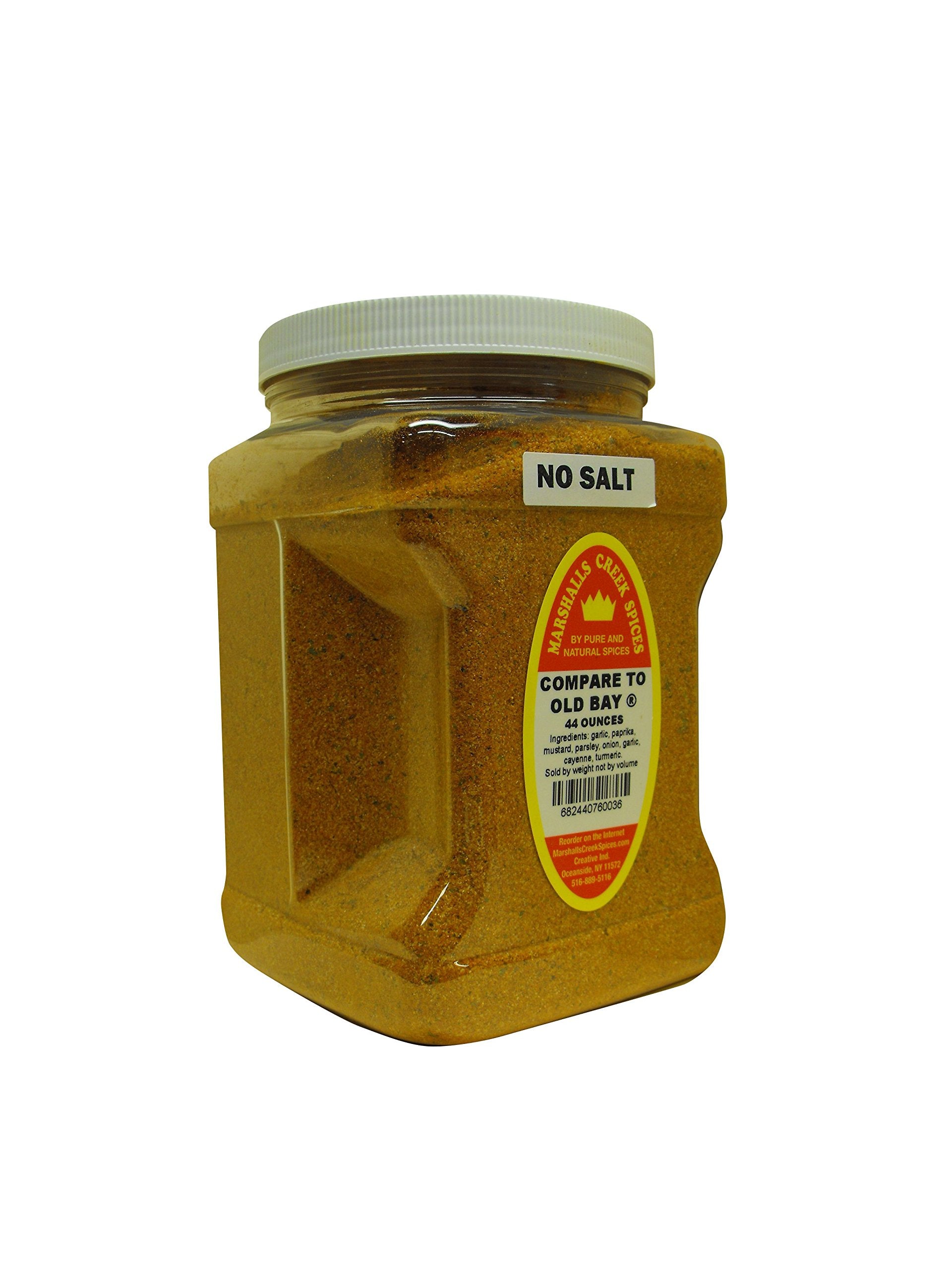 Family Size Marshalls Creek Spices Bay Seasoning No Salt Seasoning, 44 Ounce …
