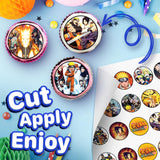 30 x Edible Sugar Cupcake Toppers - Anime Ninja Inspired Collection of Edible Cake Decorations | Uncut Edible on Sugar Sheet