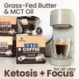Rapidfire French Vanilla Ketogenic High Performance Keto Coffee Pods, Supports Energy & Metabolism, Weight Management, Single Serve K Cup, Brown, 16