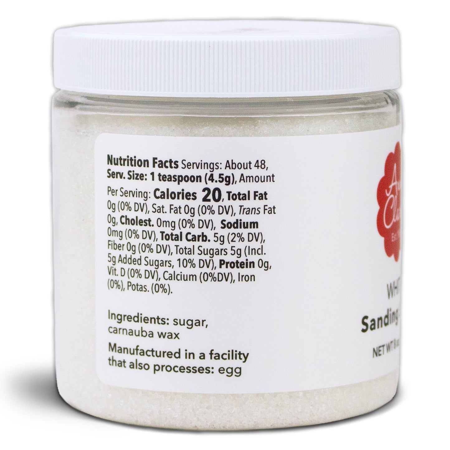 Ann Clark White Sanding Sugar, 8 oz