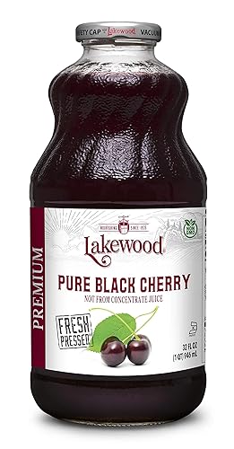 Lakewood Premium Pure Black Cherry, Fresh Pressed, 192 Fl Oz, Pack of 6