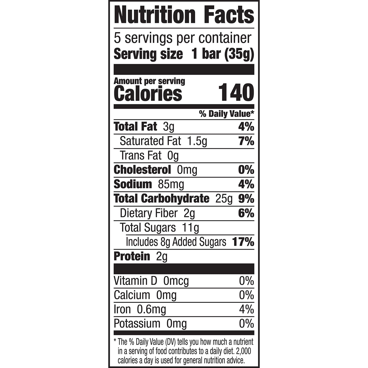 Cascadian Farm, Bar Granola Wild Blueberry Lemon Non-GMO Organic 5 Count, 1.2 Ounce