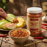 Muoi chu hai - Uncle Hai’s Premium Chili Garlic Sauce: Spicy Hot Sauce from Vietnam, Blend of Peppers & Garlic Salts - Made for Cooking, Delicious on