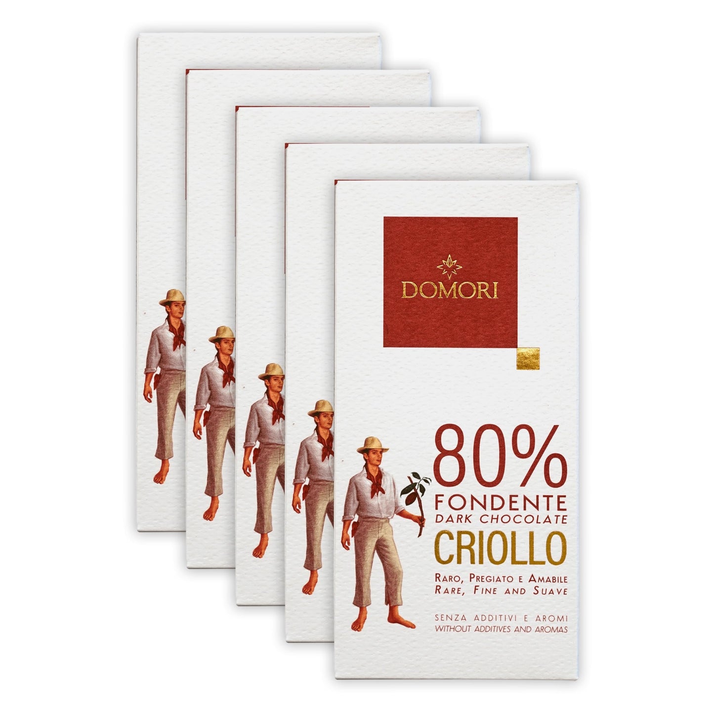 Domori - Criollo Blend Chocolate Bundles (80%, 5 Pack)
