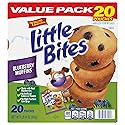 (Value Pack) Little Bites Blueberry Muffins, 20 individual packs, (1.5 oz each), Made with Real Blueberries Mini Muffins, 30 oz Multipack