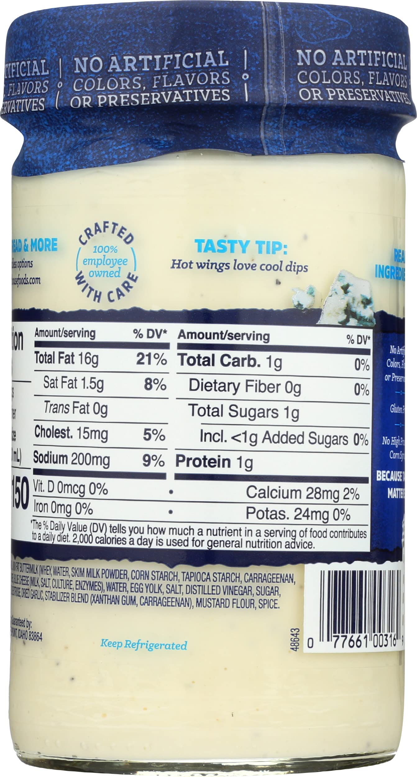 Litehouse Chunky Blue Cheese Dressing & Dip, 13 oz