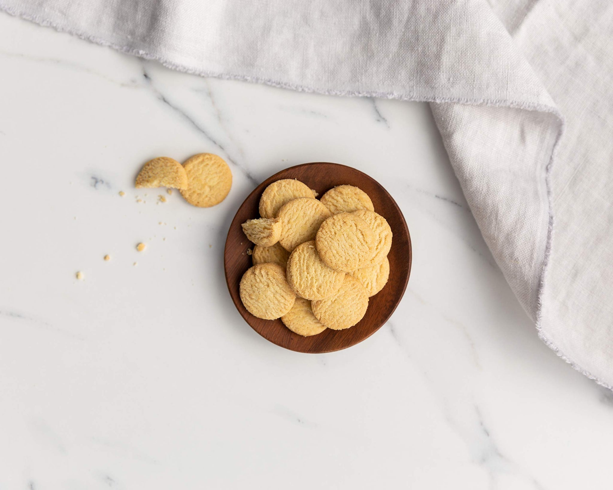 Walker's Shortbread Mini Rounds Cookies, Pure Butter Shortbread Cookies, 4.4 Oz Bag (Pack of 6)