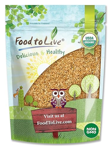Organic Parboiled Long Grain Brown Rice, 3 Pounds - Non-GMO Whole Grain, Kosher, Vegan, Bulk. Partially Precooked Converted Rice. Easy-cook Rice is Great for Making Idlis and Dosas. Rich in Vitamins
