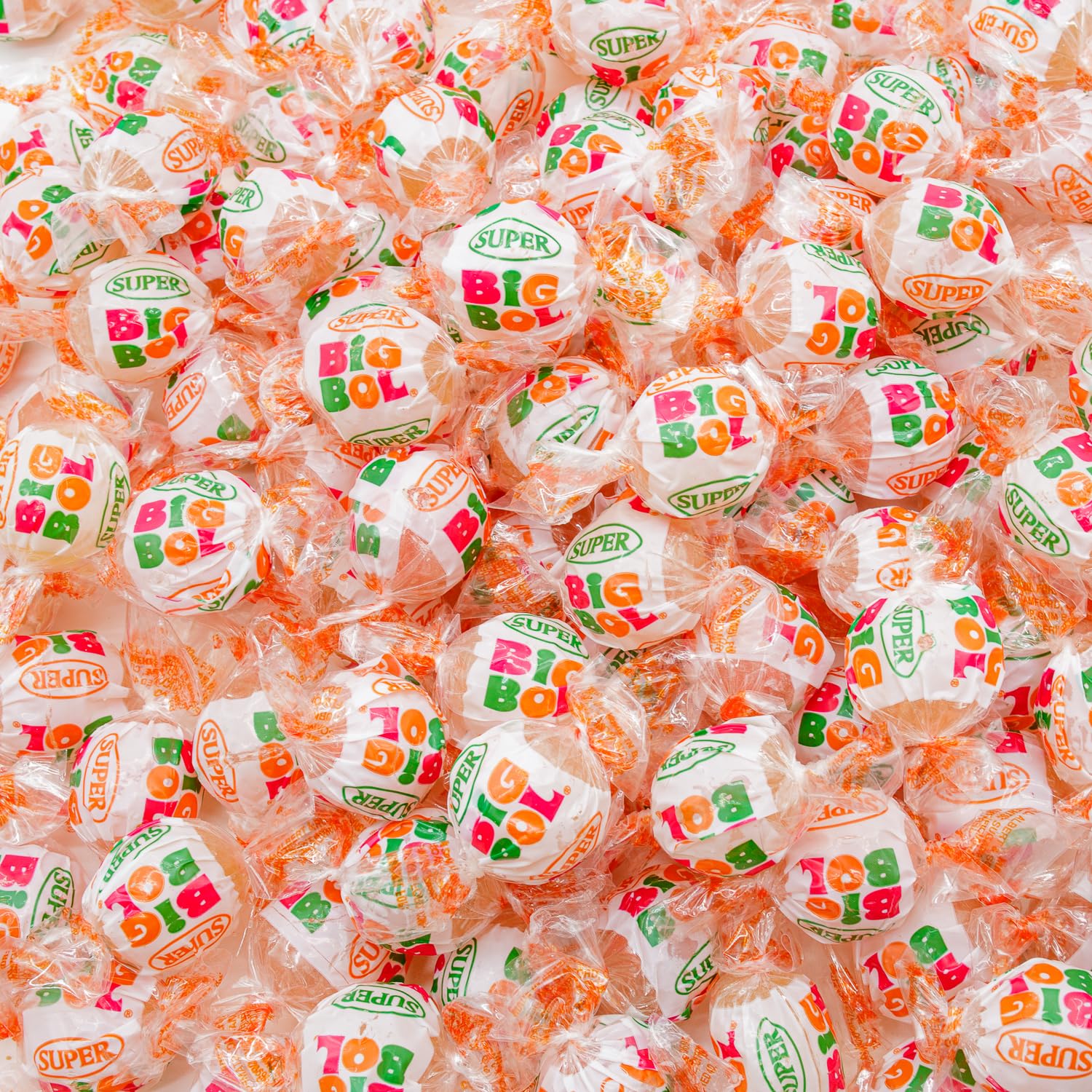 Super Big Bol Bubble Candy Gum 14 oz - SUPER SIZE, Bulk Bag, Fruit Flavored, Nostalgic Gum, Individually Wrapped, Dual Taste & Texture (31 Pieces)