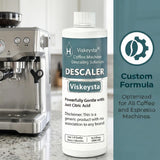 Viskeysta Gentle Descaling Solution, Compatible with Hamilton Beach Coffee Machines, 500ml Bottle for 4 Uses