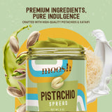 Premium Pistachio Cream, 8oz - Authentic Italian, Gluten-Free, Non-GMO - Gourmet Spread for Desserts, Pastries, Dubai Pistachio Chocolate Bar & More