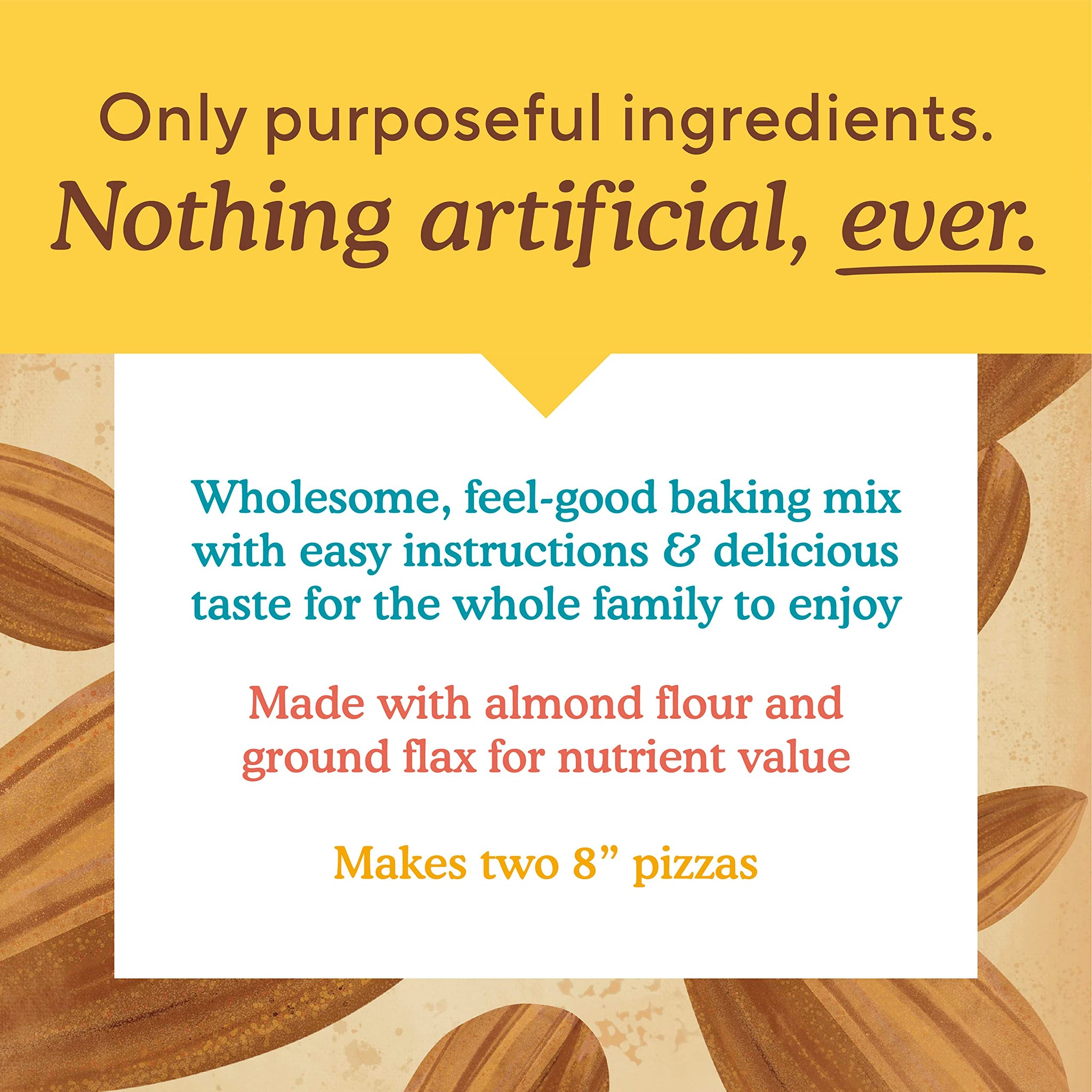 Simple Mills Pizza Dough Baking Mix, 9.8 Ounce Boxes