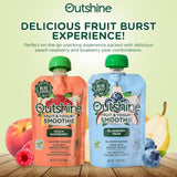 Outshine Fruit Smoothie Pouches Variety Pack - Ready-to-Drink Smoothies -Perfect for Kids and Adult On-the-Go -Fruit & Yogurt Pouches for Snacking
