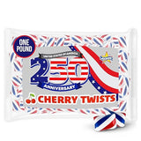Atkinson's Cherry Twists, 250th Anniversary Hard Candy, Individually Wrapped, 1 lb Bag