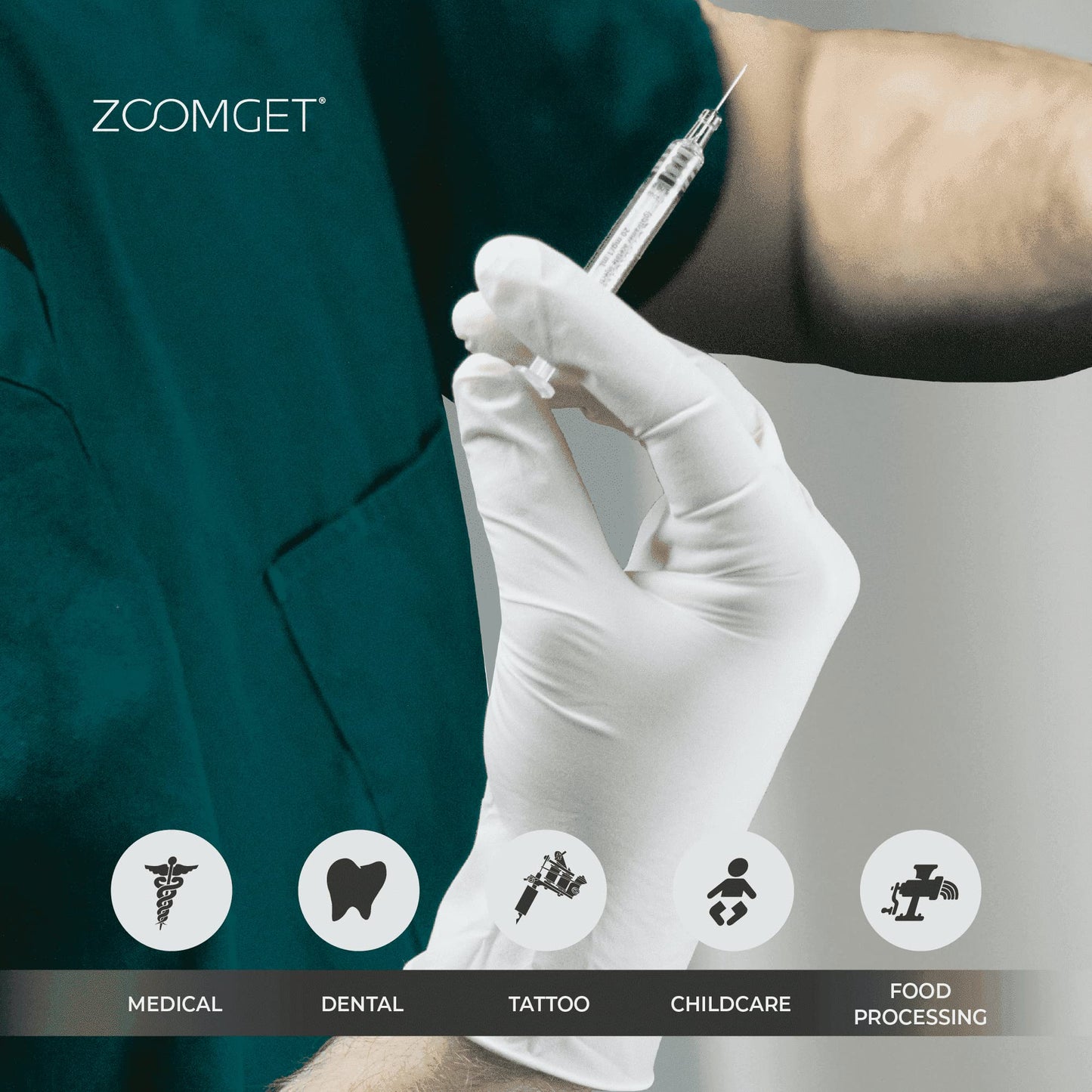 AMMEX White Latex Disposable Exam-Grade Gloves, 4 Mil, Powder-Free, Food-Safe, Lightly-Textured, Non-Sterile