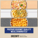 Greenfit Premium Ready to Eat Pasta | Simple, Clean ingredients | Microwavable | Elbow Shape | Glyphosate Free | (8 Ounce - Pack of 6)