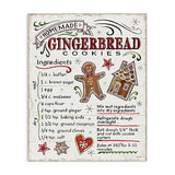 Stupell Industries 'Holiday Gingerbread Cookies Recipe', Canvas Art, 30 x 40 Inches, Easy to Hang and Sturdy, Made in USA, by Anne Tavoletti
