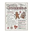 Stupell Industries 'Holiday Gingerbread Cookies Recipe', Canvas Art, 30 x 40 Inches, Easy to Hang and Sturdy, Made in USA, by Anne Tavoletti