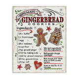 Stupell Industries 'Holiday Gingerbread Cookies Recipe', Canvas Art, 30 x 40 Inches, Easy to Hang and Sturdy, Made in USA, by Anne Tavoletti