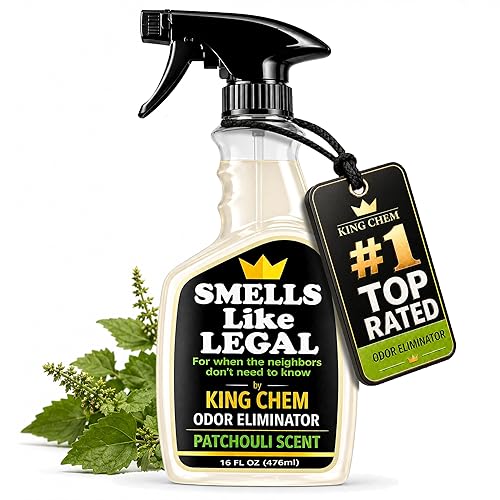 Smells Like Legal™ Patchouli Odor Eliminator Spray - Powerful Commercial-Grade - Eliminates Smoke, Pet & Food Odors at source - Fabric-Safe