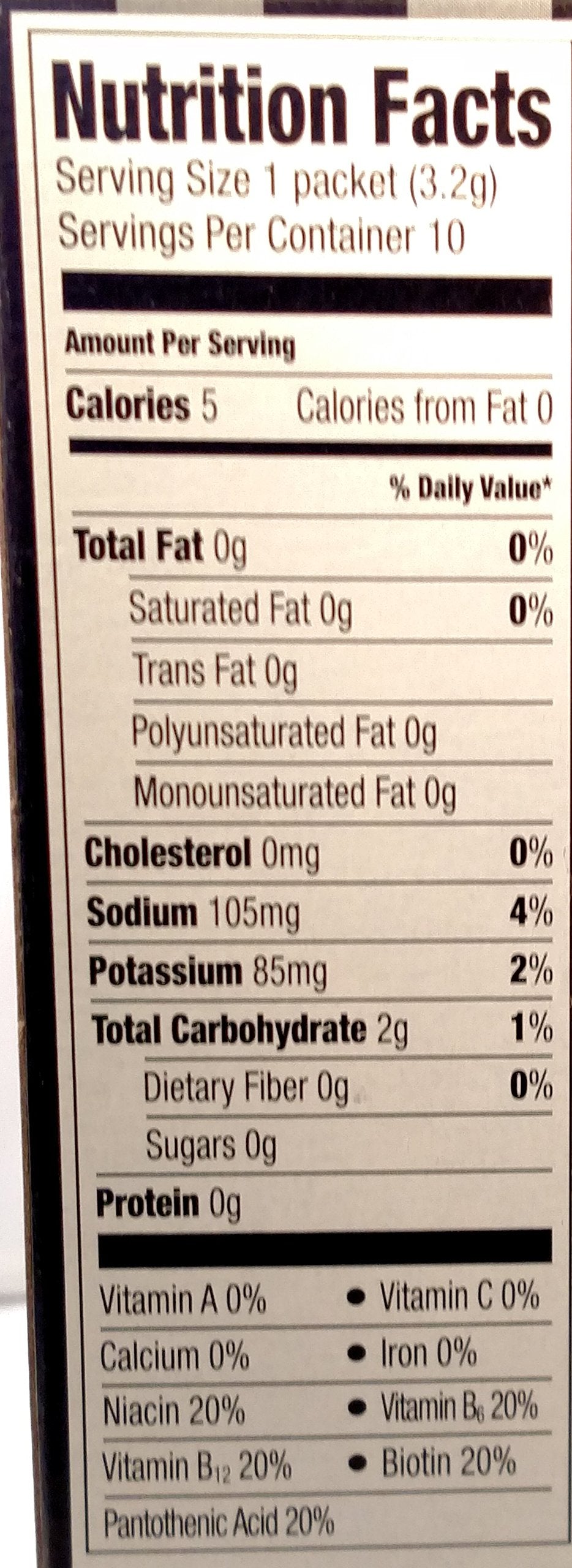 Great Value Sugar Free, Low Calorie ENERGY Watermelon Limeade Drink Mix (Pack of 6)