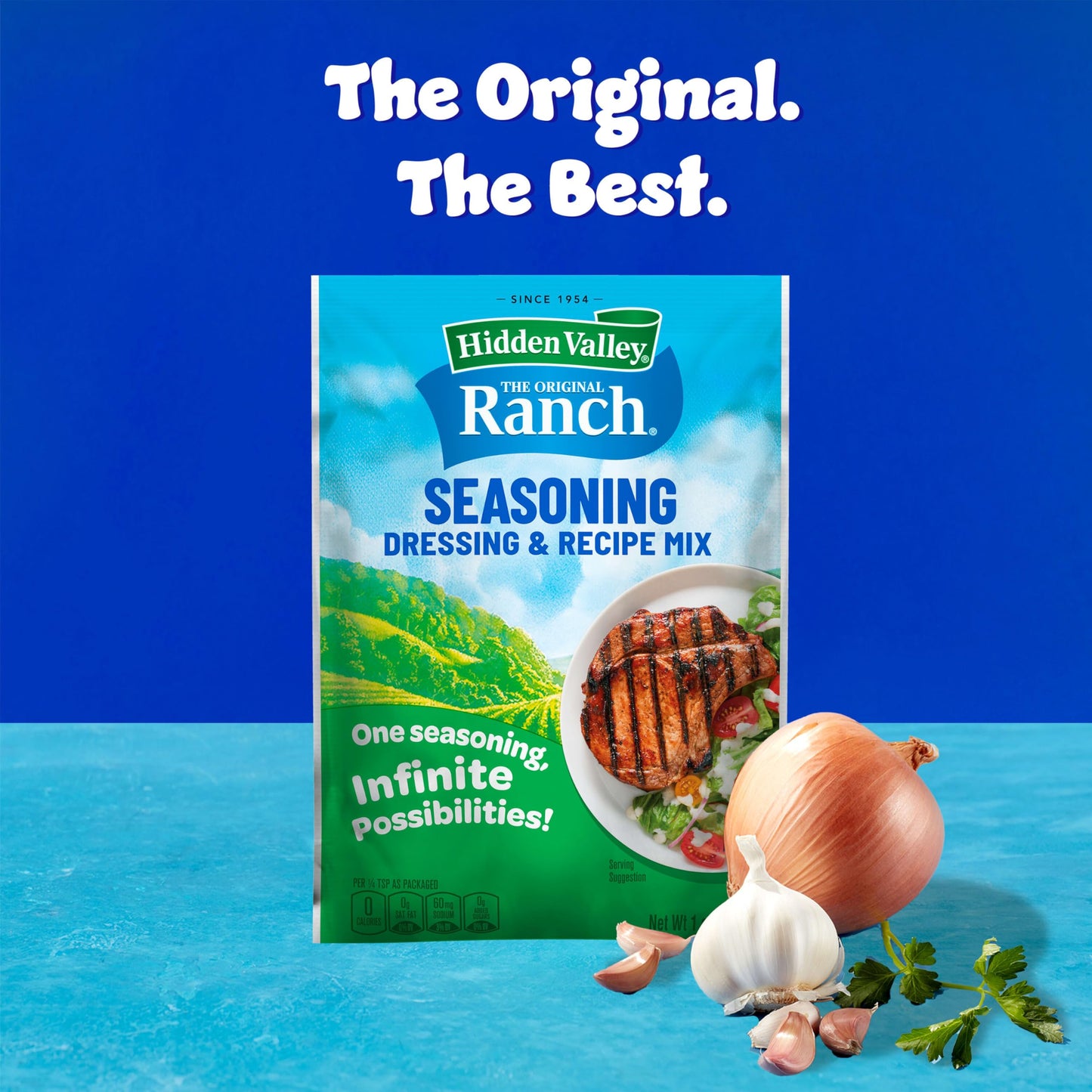Hidden Valley Original Ranch Seasoning, Dressing and Recipe Mix, 1 Ounce Each, 4 Count (Package May Vary)
