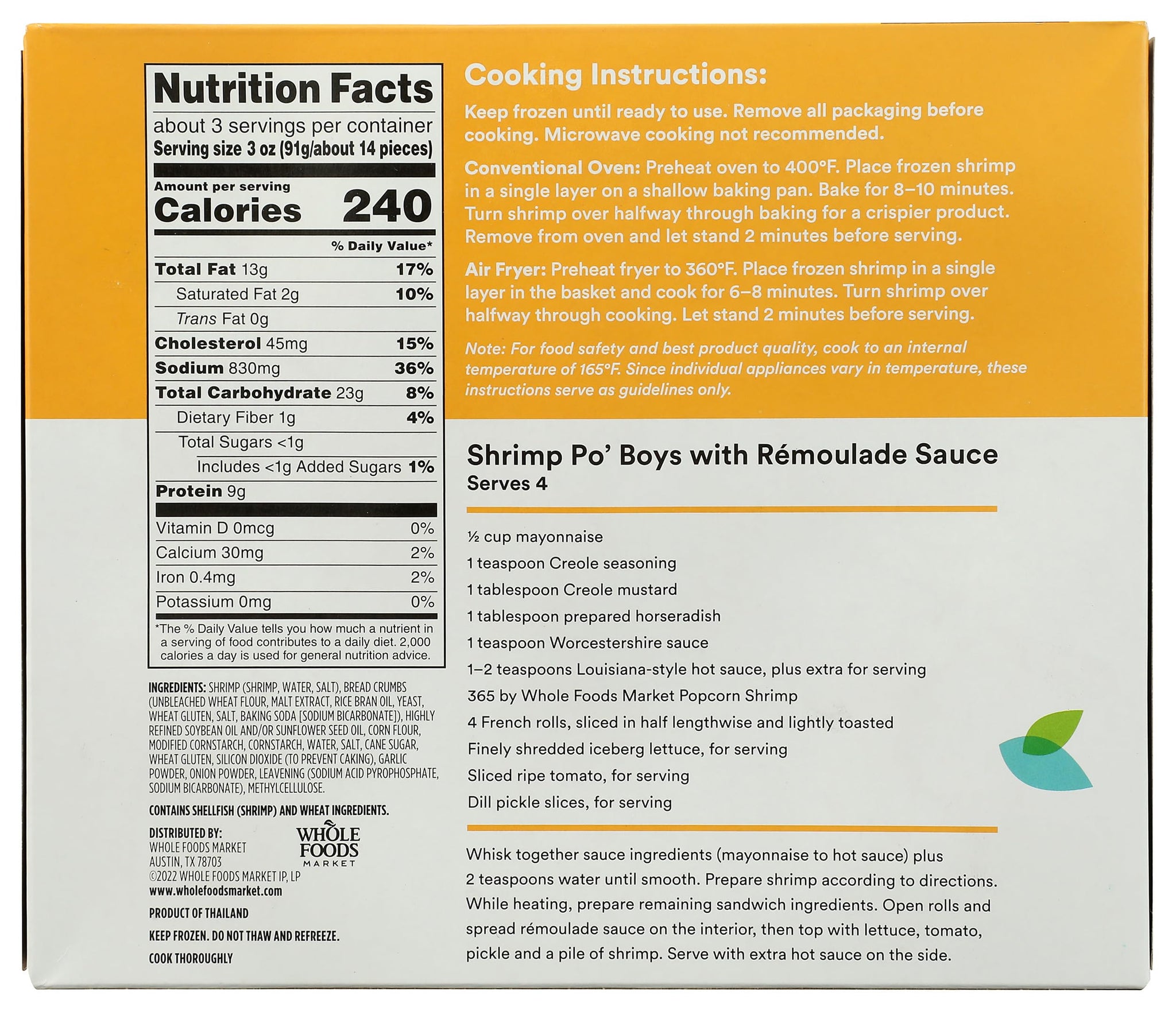 365 by Whole Foods Market Popcorn Shrimp, 10 OZ