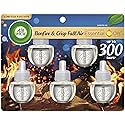 Air Wick Plug in Scented Oil Refill, 5ct, Bonfire and Crisp Fall Air, Essential Oils, Air Freshener Fall Scent, Fall décor