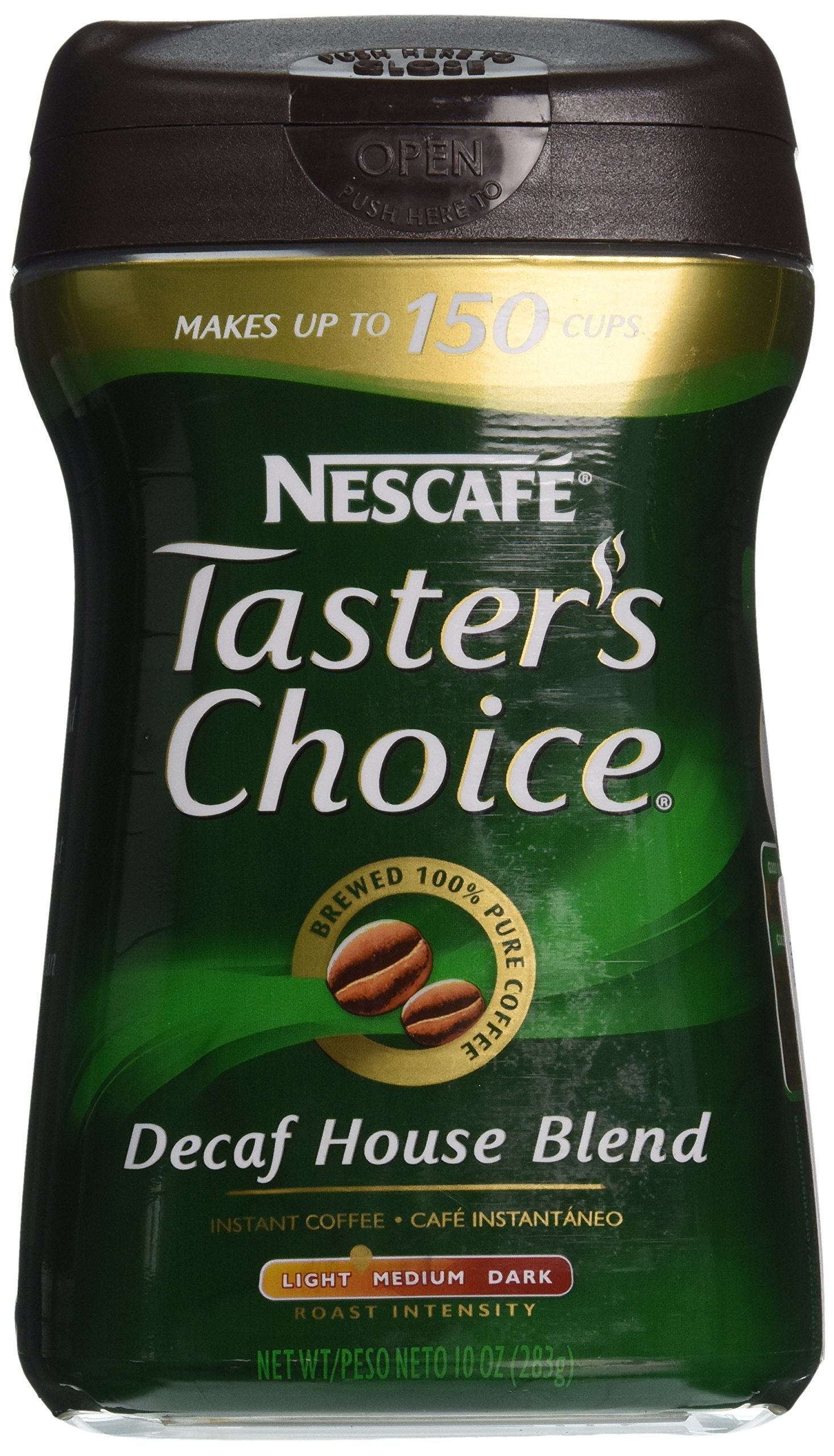 Nescafe Taster's Choice, 100% Pure Instant Coffee Decaffeinated, 10 oz