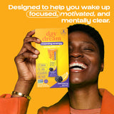 Day/Dream Morning Energy Drink Mix - Blackberry Lemon, 200mg Natural Caffeine from Green Tea, Guarana, and Yerba Mate, L-Citrulline, L-Arginine