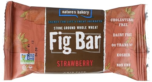 Nature's Bakery Whole Wheat Fig Bar, Strawberry, 6 Count (Pack of 12)