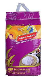 Golden Phoenix Jasmine Rice 25 lbs, Long Grain Thai Rice with a Natural Fragrance & Delicate Flavor, Great For Preparing Fried Rice, Pilaf, Risotto & Paella, Among Others (Jasmine Rice 25 lbs)