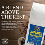 Dancing Moon Jamaica Blue Mountain® Premiere Blend, Medium Roast, WHOLE BEAN Coffee