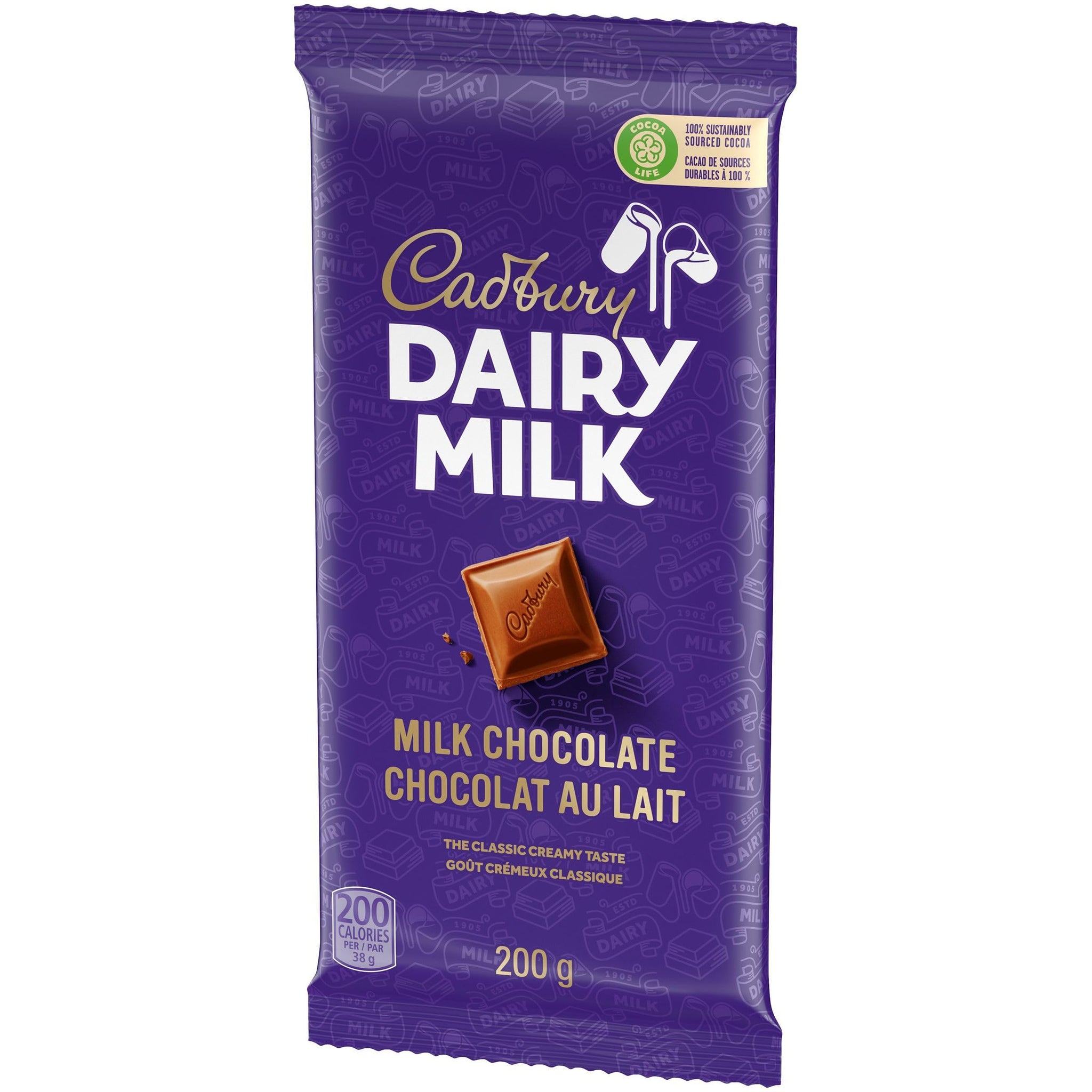 Dairy Milk Chocolate Bar 200g/7oz. (Imported from Canada)
