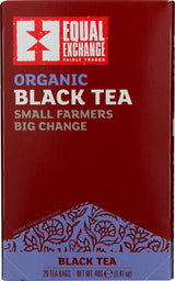 Equal Exchange Organic Black Tea, 20 Tea Black