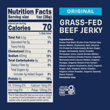 Archer Jerky Grass Fed Beef Jerky - Beef Snack Bags Bulk, Individual Packs, Protein Snack, Gluten Free, No Nitrates, Natural Ingredients - Original