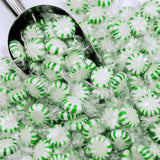 Starlight Spearmint Candy - 2 Pound Bulk (Approx 170 Pieces) Individually Wrapped Mints - Refreshing Green & White Spearmint Hard Candy Discs
