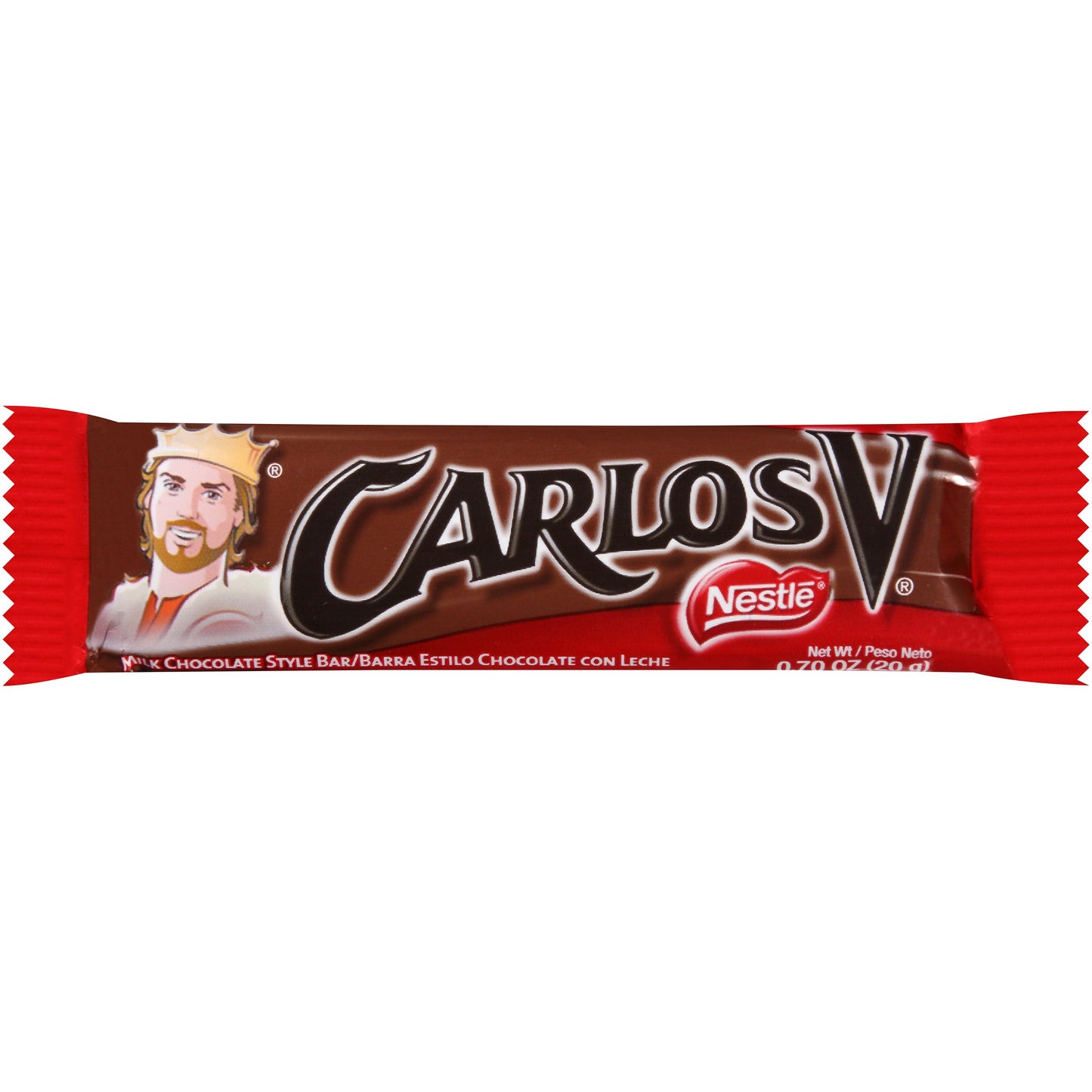 Carlos V Milk Chocolate Style Bar, 0.7 oz