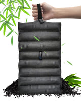 PURIMADE Bamboo Charcoal Air Purifying Bag,Reusable Natural Activated Charcoal Bags,300g Deodorizer and Odor Purifier,for Home,Car,Pet