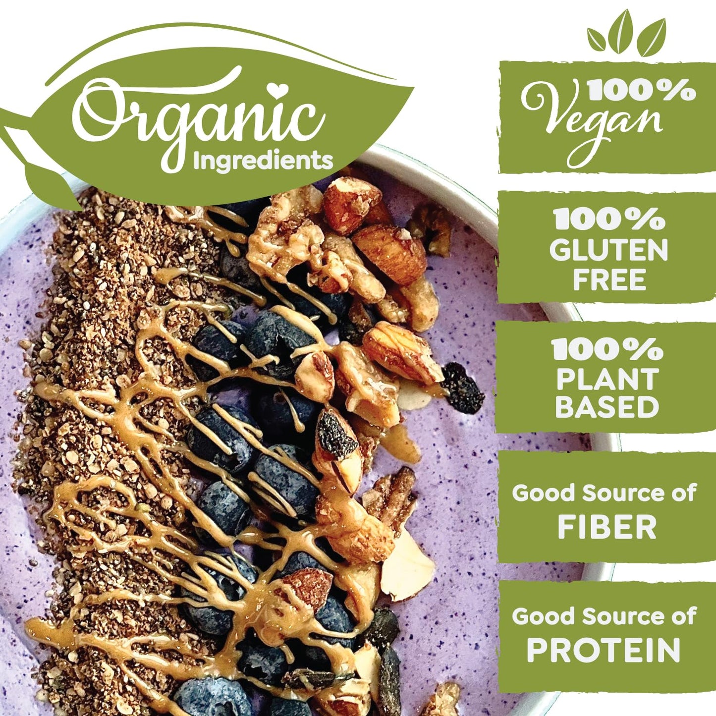 Witzi's Grain Free Granola, Variety Pack, 2oz (Pack of 5), Original, Banana Berry, Chocolate Honeyberry, Lemon Raspberry, Pumpkin Spice, Made