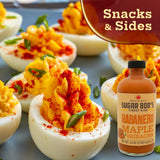 Sugar Bob's Finest Kind, Habanero Maple Sriracha Hot Sauce, Very Hot Sauce with Garlic, Bell and Habanero Peppers, Net Weight 9.6 oz
